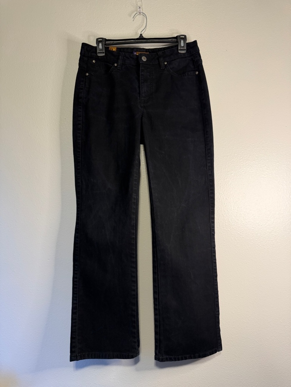 Aura Black Wide-Leg Flare Jeans